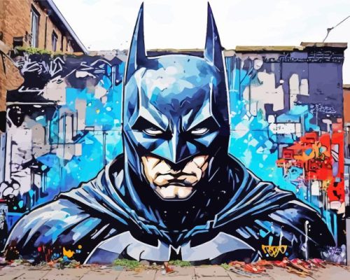 Batman Graffiti Paint By Numbers - Numeral Paint Kit