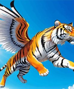 Bengal Flying Tiger paint by number