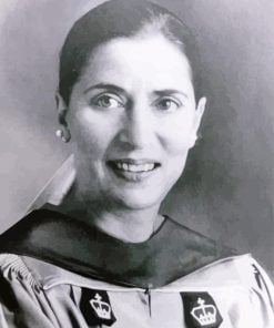 Black And White Ruth Bader paint by numbers