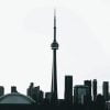 Black And White Cn Tower Paint By Numbers