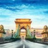 Budapest Hungary Chain Bridge Paint By Numbers