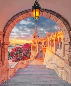 Budapest Fishermans Bastion Monument Paint By Number