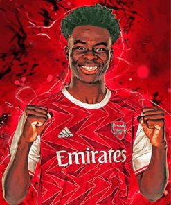 Bukayo Saka Art Paint By Number