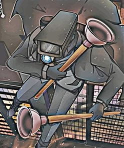 Cameraman Plunger Art Paint By Number