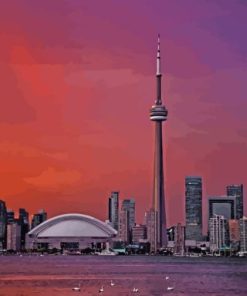 Canada Toronto Skyline Paint By Numbers