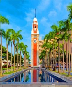 Canton Railway Clock Tower Paint By Numbers