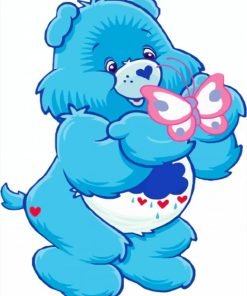 Care Bear Grumpy And Butterfly Paint By Number