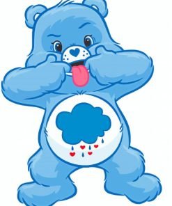 Care Bears Grumpy Cartoon Paint By Number