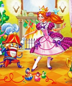 Cartoon Nutcracker Ballerina Paint By Numbers