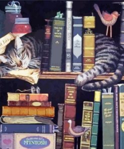 Charles Wysocki Max in the Stacks Paint By Number