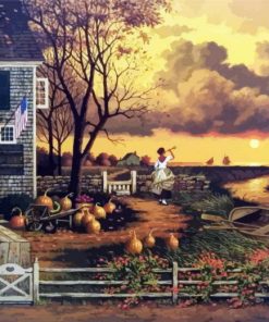 Charles Wysocki Supper Call Paint By Number