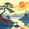 Artistic Chinese Scenery Paint By Number