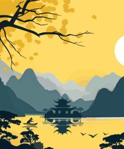 Chinese Scenery Art Paint By Number