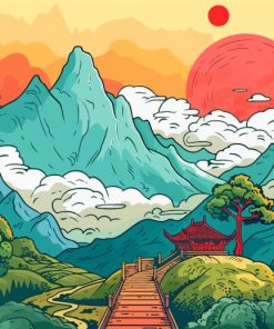 Aesthetic Chinese Scenery Art Paint By Number