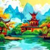 Chinese Scenery Art Paint By Number