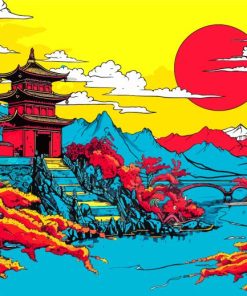 Chinese Scenery Pop Art Paint By Number