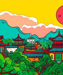 Aesthetic Chinese Scenery Art Paint By Number