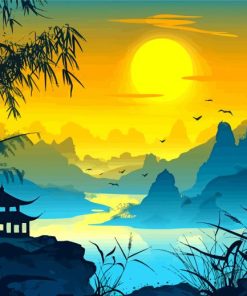 Chinese Scenery Paint By Number