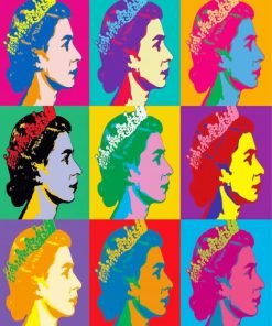 Queen Elizabeth By Warhol Paint By Number