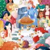 Disney Princesses Thanksgiving paint by number