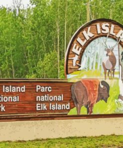 Elk Island National Park Edmonton Paint By Number