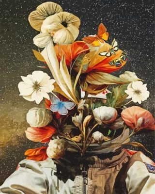 Flowernaut And Butterflies paint by number