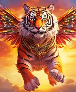 Flying Malayan Tiger paint by number