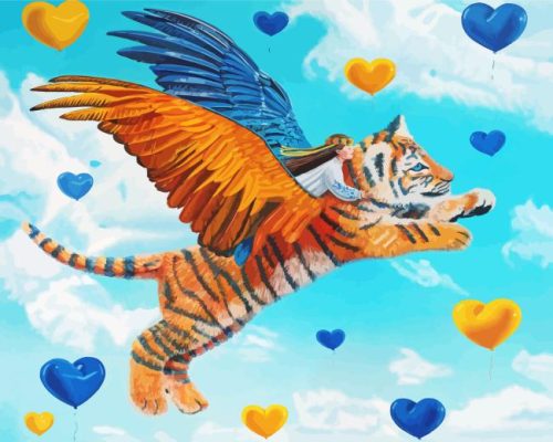 Flying tiger Cub paint by number