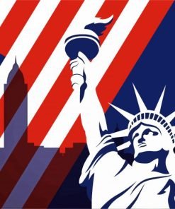 Fourth of July Independence Day Paint By Number