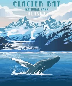 Glacier Bay Park Poster Paint By Number