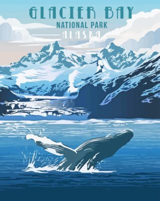 Glacier Bay Park Poster Paint By Number