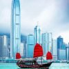Hong Kong Victoria Harbour China paint by numbers