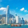 Hong Kong Victoria Harbour paint by number