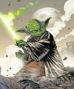 Illustration Master Yoda paint by number