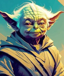 Illustration Yoda paint by number