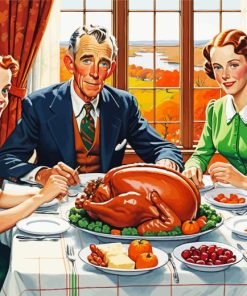 Irish Thanksgiving Dinner paint by number