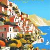 Italy Positano Poster paint by numbers