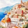 Italy Positano Village paint by numbers