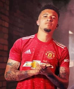 Jadon Sancho Manchester United Player Paint By Numbers