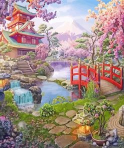 Japanese Garden paint by number