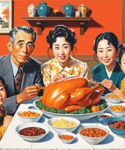 Japanese Thanksgiving paint by number