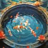 Koi Fishpond paint by numbers