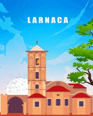 Larnaca Cyprus Poster Paint By Number