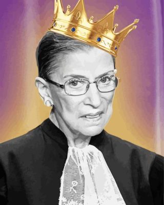 Lawyer Ruth Bader paint by number
