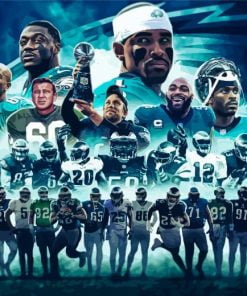 Legendary Philadelphia Eagles Players paint by number