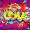 Love Graffiti Art paint by number