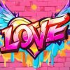 Love Graffiti paint by numbers