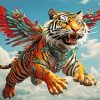 Mad Flying Tiger paint by numbers
