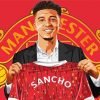 Manchester United Jadon Sancho Paint By Numbers