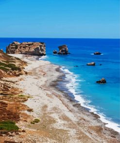 Petra Tou Romiou Cyprus Paint By Number